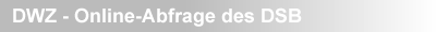 DWZ - Online-Abfrage des DSB